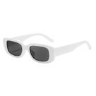 Gafas de Sol BUTABY Retro Rectangulares UV400 Blancas para Mujer