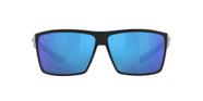 Gafas de Sol Costa Del Mar para Hombre, Armazón Negro Brillante, Lentes Azul Espejo