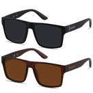 Gafas de Sol Cuadradas Polarizadas Sobredimensionadas LYZOIT UV400 para Hombre y Mujer