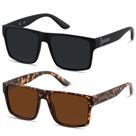 Gafas de Sol Cuadradas Sobredimensionadas Polarizadas LYZOIT UV400 para Hombre y Mujer