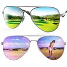 Gafas de Sol de Golf Xoxocos Aviador Polarizadas para Mujer con Protección UV400 y Alta Definición para Leer Greens, Ligeras para Conducción Deportiva con Montura de Metal Gafas de Sol de Golf Xoxocos Aviador Polarizadas para Mujer con Protección UV400 y Alta Definición para Leer Greens, Ligeras para Conducción Deportiva con Montura de Metal