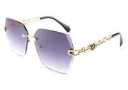 Gafas de sol FEISEDY clásicas sin montura B2567 con montura metálica para mujer