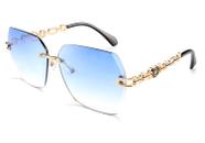 Gafas de Sol FEISEDY Clásicas Sin Montura B2567 Montura Metálica para Mujer