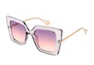 Gafas de Sol FEISEDY de Moda Sobredimensionadas Cuadradas con Incrustaciones de Perlas B2625