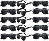 Gafas de Sol FSMiling Negras para Fiesta Estilo 80s Paquete de 15 con Protección UV400