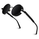 Gafas de Sol GQUEEN Retro Redondas Steampunk Polarizadas UV400