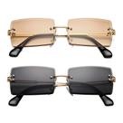 Gafas de sol híbridas rectangulares sin montura UV400 para hombres y mujeres Gafas de sol híbridas rectangulares sin montura UV400 para hombres y mujeres