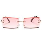 Gafas de Sol Hycredi Rectangulares Sin Montura para Hombre/Mujer en Degradado Rosa Gafas de Sol Hycredi Rectangulares Sin Montura para Hombre/Mujer en Degradado Rosa