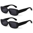 Gafas de Sol KUGUAOK Retro Rectangulares UV400 para Mujeres y Hombres Vintage