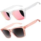 Gafas de sol LINVO polarizadas con protección UV400 y montura transparente