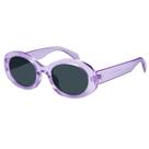 Gafas de Sol mosanana Ovaladas Retro de Tendencia Moradas UV400 para Mujeres