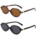 Gafas de Sol NULOOQ Retro Ovaladas para Mujer Estilo Vintage de los 90 Paquete de 2