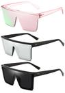 Gafas de Sol Oversized Cuadradas Dollger para Mujer y Hombre en Rosa y Negro
