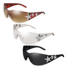 Gafas de Sol Ovveroche Y2K tipo Escudo Envolvente UV400 para Mujer y Hombre