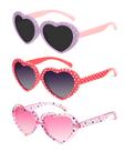 Gafas de Sol para Niños QALLY con Forma de Corazón Polarizadas UV400 Edad 3-12