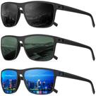 Gafas de sol polarizadas deportivas retro QALLY UV400 para hombres