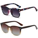 Gafas de Sol Polarizadas DUSHINE para Mujer Estilo Retro Clásico