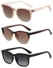 Gafas de Sol Polarizadas NCLLCE para Mujer con Protección UV400 (Paquete de 3)