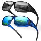 Gafas de Sol Polarizadas UV400 Fit Over para Usar Sobre Lentes Myiaur (Paquete de 2)