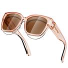 Gafas de Sol Polarizadas UV400 Marrón Claro para Usar Sobre Lentes MEETSUN