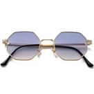 Gafas de Sol PORADAY Cuadradas Retro Octagonales de Metal para Mujeres/Hombres