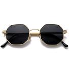 Gafas de sol PORADAY Cuadradas Retro Octágono Metal Dorado/Gris