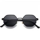 Gafas de Sol PORADAY Retro Cuadradas Octágono de Metal Negras
