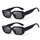 Gafas de Sol Rectangle Trendy Dollger para Mujer y Hombre Negras Gafas de Sol Rectangle Trendy Dollger para Mujer y Hombre Negras