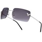 Gafas de Sol Rectangulares Sin Montura knliwkm Y2K con Protección UV400