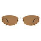 Gafas de Sol Retro Ovaladas Hexagonales con Montura Metálica AP3625