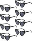 Gafas de sol Ricawa Vintage de ojo de gato en forma de corazón 8 piezas negras