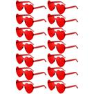 Gafas de Sol Rojas en Forma de Corazón para Mujer x14