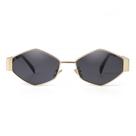Gafas de Sol SDINM Hexágono Retro Metálico Dorado para Mujer