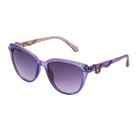 Gafas de Sol Serpentina de Ojo de Gato Betsey Johnson Moradas 56mm