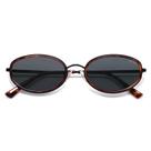 Gafas de Sol SOJOS a la Moda Ovaladas Redondas Polarizadas SJ1248 Carey