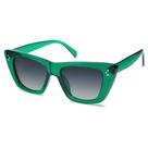 Gafas de Sol SOJOS Retro Ojo de Gato SJ2199 Polarizadas UV400 Verde