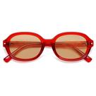 Gafas de Sol SOJOS Retro Ovaladas Polarizadas SJ2603 Rojo/Marrón