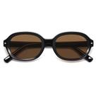 Gafas de Sol SOJOS Retro Ovaladas y Redondas Polarizadas SJ2603 Negro/Marrón