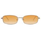 Gafas de Sol SOJOS Y2k Rectángulo Estrecho SJ1187 Plata/Naranja