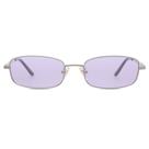 Gafas de Sol SOJOS Y2k Rectángulo Estrecho SJ1187 Plata/Púrpura