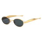 Gafas de Sol SUNBSR Retro Ovaladas con Montura Metálica Dorada UV400 para Mujeres y Hombres Gafas de Sol SUNBSR Retro Ovaladas con Montura Metálica Dorada UV400 para Mujeres y Hombres