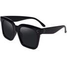 Gafas de Sol TAOTAOQI Vintage Cuadradas Grandes UV400 Negro/Gris