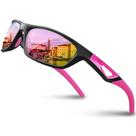 Gafas Deportivas RIVBOS RB831 Marco Negro/Lentes Rosas Unisex
