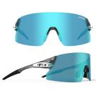 Gafas Deportivas Tifosi Rail XC Crystal Smoke con Clarion Azul