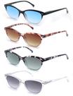Gafas Lectura OLOMEE Mujer Cuadradas +1.75 Paquete de 4 Negro