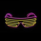 Gafas LED con Persiana PINFOX Iluminadas Neón para Rave