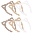 GAFATORY Paquete de 6 Diademas de Orejas de Gato de Peluche para Mujeres y Niñas