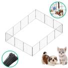 Gaiola 14 Telas Tela Aramada 60x60cm Cercado Pet Gato Coelho Porquinho Cachorro Montagem Modular Fácil