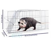 Gaiola Automática Roedores Pegar Saruês Gambás Com Isca Pega e Solta Répteis Gatos Animais até 6kg.