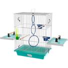 Gaiola Calopsita Mansa Aves Pássaros Luxo Com Acessórios Completa Gaiola Calopsita Mansa Aves Pássaros Luxo Com Acessórios Completa